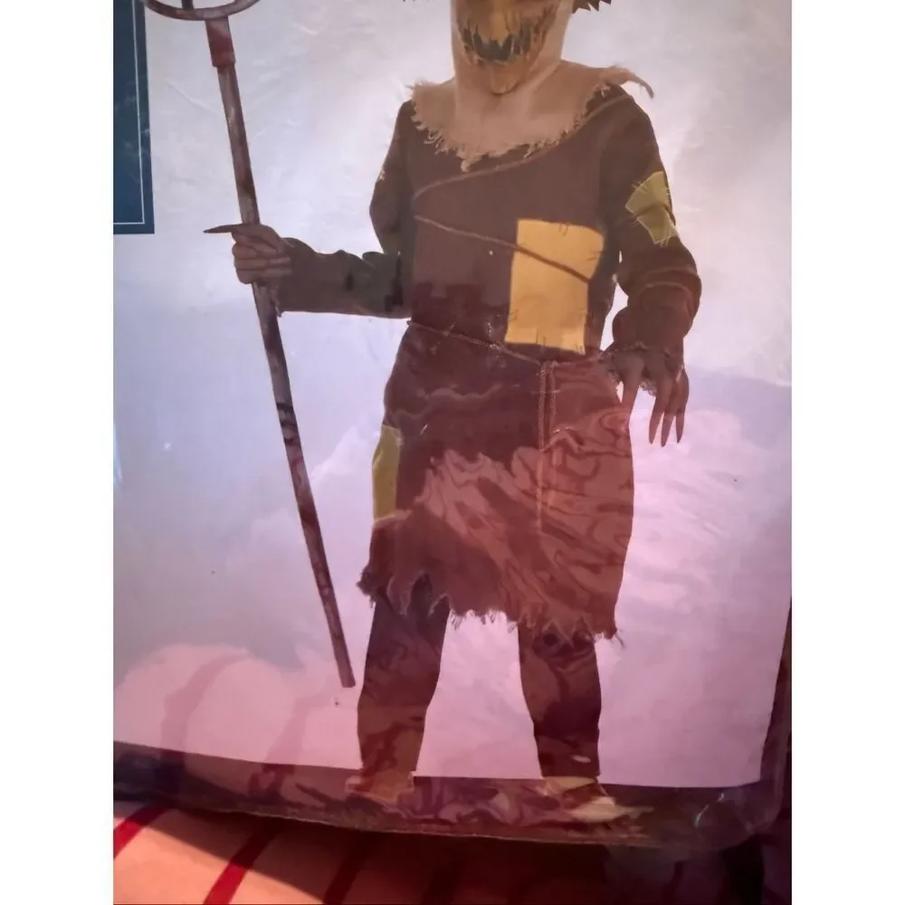 Suit Yourself Scary Scarecrow Costume Kids M 8-10 EUC